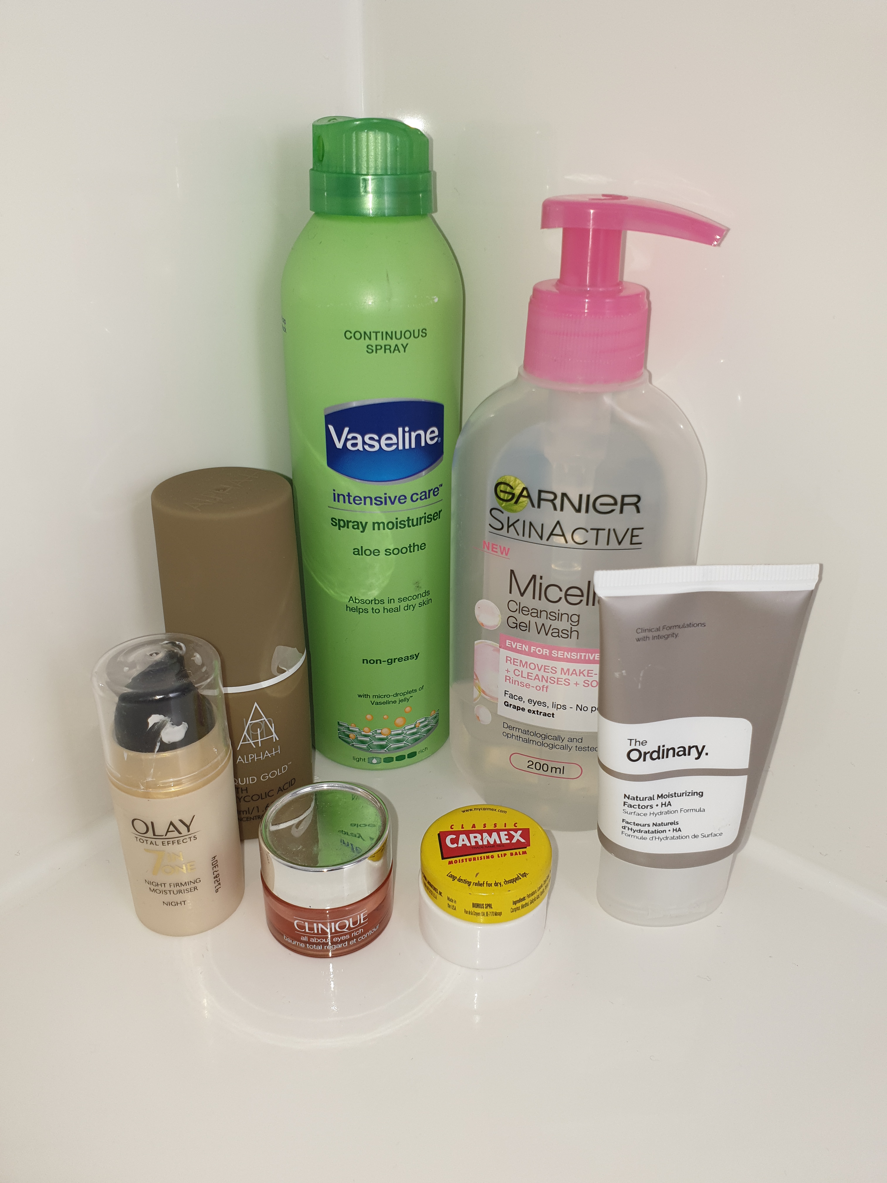 My current skincare routine products