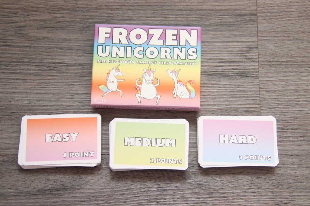 Frozen Unicorns Game Box and Cards